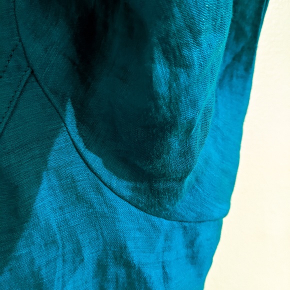 Chicos Aquamarine Linen Jacket Size 1 (Women's 8-10) - Picture 9 of 10